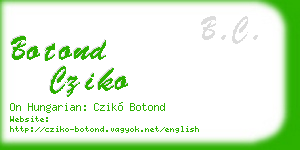 botond cziko business card